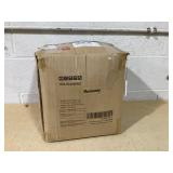 Outsunny 10ft Christmas Inflatables Outdoor Decorations Candy Castle, Blow-Up LED Yard Christmas Decor, Built-in Rotating Colorful Light for Garden, Lawn, Party (Used )