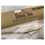 HOMCOM 28" Farmhouse Christmas Tree Base Cover Wooden Christmas Tree Collar Box Home Decoration, Light Distressed Wood Finish