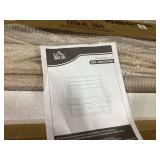 HOMCOM 28" Farmhouse Christmas Tree Base Cover Wooden Christmas Tree Collar Box Home Decoration, Light Distressed Wood Finish