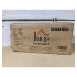 HOMCOM Bathroom Vanity Cabinet, Under Sink Bathroom Cabinet with 2 Doors and Adjustable Shelf, Dark Green