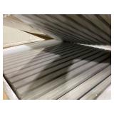 HOMCOM 24"x24" Wood Panels for Wall, 4 Pack Acoustic Panels, Sound Absorbing Slat Wall For Interior Wall Decor, Home, Gray