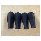 HOMCOM Electric Fireplace Heater, Freestanding Fireplace Stove with Realistic Flames Overheating Protection 750W/1500W, Black (Used, Side Is Damaged, 1 Leg Is Chipped)