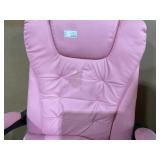 Vinsetto 7-Point Vibrating Massage Office Chair High Back Massaging Office Desk Chair with Lumbar Support, Footrest, Pink