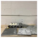 PawHut 102" Cat Tree 5-Tier Floor-to-Ceiling Cat Tower Kitty Activity Center with Scratching Post Play Rest Post Pet Furniture Grey (Missing: "P4, P5, P6" On Manual)