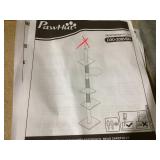 PawHut 102" Cat Tree 5-Tier Floor-to-Ceiling Cat Tower Kitty Activity Center with Scratching Post Play Rest Post Pet Furniture Grey (Missing: "P4, P5, P6" On Manual)