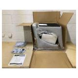 HOMCOM 28.5" Set of 2 Swivel Bar Height Bar Stools, Armless Upholstered Barstools Chairs with Soft Padding Cushion and Wood Legs, Light Gray (Maybe Missing Hardware)