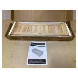 Outsunny Foldable Raised Garden Bed, Wooden Planter Box, Herb Garden Planter with Drainage Holes, for Backyard, Patio to Grow Vegetables, Herbs, and Flowers, 27.6" x 11.6" x 9.8"