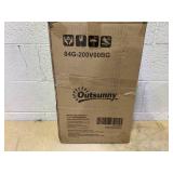 Outsunny 2-Piece Patio Chair Cushions with Backrests, Replacement Cushions for Outdoor Lounge Chair, Beige