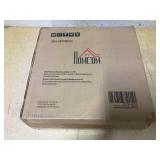 HOMCOM 59.75" Tripod Floor Lamp with Pull Chain Standing, Fabric Lampshade E26 Lamp Holder Steel for Living Room, Bedroom, Office, Gold