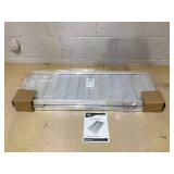 HOMCOM Wheelchair Ramp 3FT, Folding Aluminum Threshold Ramp with Non-Slip Surface, Transition Plate, 594lbs Weight Capacity for Home, Doorways, Curbs, Steps