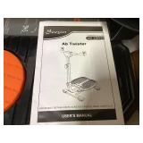 Soozier Foldable Ab Twister Board for Waist Trimming with LCD Display, Ab Workout Equipment for Women and Men, Orange