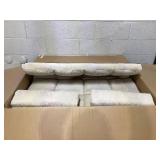 HOMCOM Convertible Floor Sofa Chair, Folding Couch Bed, Guest Chaise Lounge with 2 Pillows, Adjustable Backrest and Headrest, 40.25" L, Beige (Used )