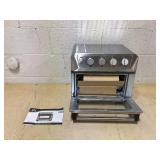 HOMCOM Air Fryer Toaster Oven, 21QT 7-In-1 Convection Oven Countertop, Warm, Broil, Toast, Bake and Air Fry, Accessories Included, 1800W, Stainless Steel Finish