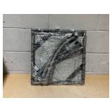 Outsunny Outdoor PE Wicker Side Table, Small Square Rattan End Table, All-Weather Material Coffee Table for Garden, Balcony, Backyard, Grey