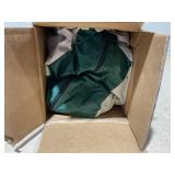 Outsunny Camping Shower Tent, Portable Privacy Shelter with Solar Shower Bag, Removable Floor and Carrying Bag, Green