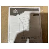 HOMCOM Kids Bookcase Multi-Shelf Book Rack with Mobile Drawer for Books, Toys, White