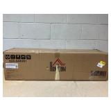 HOMCOM 42" 3-In-1 Evaporative Air Cooler with Water Tank, Ice Cooling Fan with Humidifier, 52° Oscillating Portable Swamp Cooler for Home Office, 3 Modes, 3 Speeds, 12H Timer, Remote, White