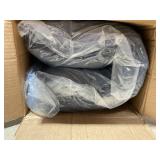 Outsunny 59" x 38" Tufted Bench Cushion for Outdoor Furniture, 3-Seater Replacement for Swing Chair, Patio Sofa/Couch, Khaki