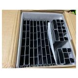 Trash Can Fence, 48" L x 49" H Air Conditioner Screen Privacy Fence with 3 Metal Ground Stakes, Vinyl Privacy Screens for Garden, Patio & Lawn (Black)