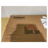 HOMCOM 24"x24" Wood Panels for Wall, 4 Pack Acoustic Panels, Sound Absorbing Slat Wall For Interior Wall Decor, Home, Gray