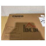 HOMCOM 24"x24" Wood Panels for Wall, 4 Pack Acoustic Panels, Sound Absorbing Slat Wall For Interior Wall Decor, Home, Gray