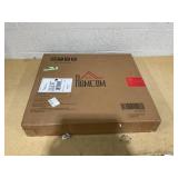 HOMCOM 24"x24" Wood Panels for Wall, 4 Pack Acoustic Panels, Sound Absorbing Slat Wall For Interior Wall Decor, Home, Gray