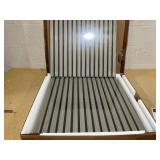 HOMCOM 24"x24" Wood Panels for Wall, 4 Pack Acoustic Panels, Sound Absorbing Slat Wall For Interior Wall Decor, Home, Gray