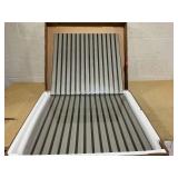 HOMCOM 24"x24" Wood Panels for Wall, 4 Pack Acoustic Panels, Sound Absorbing Slat Wall For Interior Wall Decor, Home, Gray