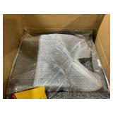 Outsunny Outdoor Recliner Chair with Cushions, Reclining Patio Lounge Chair with Adjustable Footrest, Armrests, Tray Table, Gray