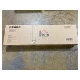 HOMCOM 3-In-1 Entryway Bench with Coat Rack, Hall Tree with Bench and Shoe Storage, 5 Hooks for Hallway Cream White (Missing: Part "F" In Manual)