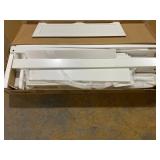 HOMCOM 3-In-1 Entryway Bench with Coat Rack, Hall Tree with Bench and Shoe Storage, 5 Hooks for Hallway Cream White (Missing: Part "F" In Manual)