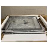 HOMCOM 5-Piece Industrial Dining Table Set, Bar Table & 4 Stools Set, Space Saving for Pub & Kitchen, Rustic Brown/Black (Missing: Part "7" In Manual)