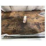 HOMCOM 5-Piece Industrial Dining Table Set, Bar Table & 4 Stools Set, Space Saving for Pub & Kitchen, Rustic Brown/Black (Missing: Part "7" In Manual)