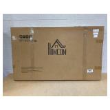 HOMCOM 46"L x 28"W Garage Table with X Bar Support and Natural Tabletop, Natural/Black (Missing Hardware)