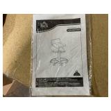 HOMCOM Rolling Creeper Garage Stool, 300 LBS Capacity Mechanic Stool with 360° Wheels, Tool Tray, Adjustable Height, Black