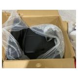 HOMCOM Rolling Creeper Garage Stool, 300 LBS Capacity Mechanic Stool with 360° Wheels, Tool Tray, Adjustable Height, Black