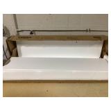 HOMCOM Accent Floor Storage Cabinet Kitchen Pantry with Adjustable Shelves and 2 Lower Doors, White