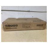 PawHut Elevated Rabbit Hutch, Wooden Bunny Cage with Hinged Asphalt Roof and Removable Tray, for Indoor/Outdoor, Gray (Used, Maybe Missing Hardware)