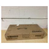 PawHut Elevated Rabbit Hutch, Wooden Bunny Cage with Hinged Asphalt Roof and Removable Tray, for Indoor/Outdoor, Gray (Used, Maybe Missing Hardware)