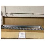 VEVOR Chain Link Fence Gate, 72 x 48 in, Adjustable Chain Link Fence Panel, Fit 2.2-6 ft (W) x 6 ft (H) Garden Fence Gate Opening, Rust-Resistant Galvanized Fencing Gate for Farm, Posts Not Included