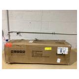 HOMCOM Freestanding Kitchen Pantry, 4-Door Kitchen Pantry Cabinet with Adjustable Shelves and Doors, Distressed White (Used, Maybe Missing Hardware)