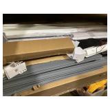 Outsunny 4.7 x 2.5FT Outdoor Horizontal Storage Shed, Lockable Trash Can Storage with Chain Lid, Gray