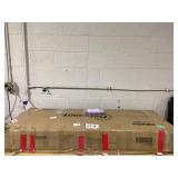 Outsunny 4.7 x 2.5FT Outdoor Horizontal Storage Shed, Lockable Trash Can Storage with Chain Lid, Gray