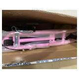 HOMCOM Kick Scooter for Kids 5-12 Years Old with Adjustable Height Handlebar, Non-slip Footplate, Big Wheels, Rear Brake, Pink