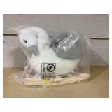 Qaba Rocking Horse, Kids Ride on Horse Swan Rocker with Sound, Plush Seat, Wooden Base, Safety Belt for Toddlers 18-36 Months, White