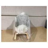 Qaba Rocking Horse, Kids Ride on Horse Swan Rocker with Sound, Plush Seat, Wooden Base, Safety Belt for Toddlers 18-36 Months, White