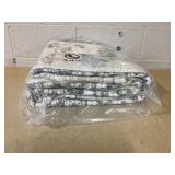 Memoryfield Washable Rug 5x7 Grey Vintage Distressed Area Rugs Non Slip Indoor Floor Carpet Rug Soft Velvet Mat Foldable Accent Rug for Living Room Bedroom Dining Room, 5