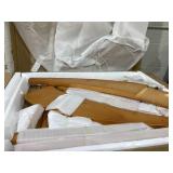 Outsunny Outdoor Rocking Chair w/ Slatted Seat, Wooden Rocking Chair, 51.25" x 23.5" x 23.5", Teak (Missing: Part "C" On Manual)