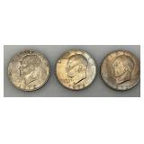 1972 Plain No Mint Mark Eisenhower One Dollar Coins