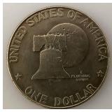 1776-1976 Type One Wide Print Bicentennial Eisenhower One Dollar Coin